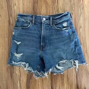 High rise 4” mom jean shorts